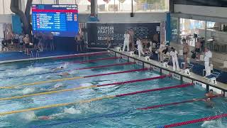 4x50m Freestyle Relay MEN  European Masters Aquatics Championships  Belgrade 30062024 [upl. by Wilhide]