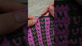 Spike Stitch Crochet Pattern Idea shorts viral knitting diy handmade crochetstitches [upl. by Sharity]