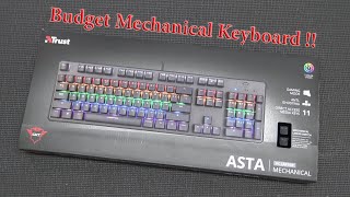 Trust GXT 865 ASTA  Awesome BUDGET gaming KEYBOARD [upl. by Tamah]