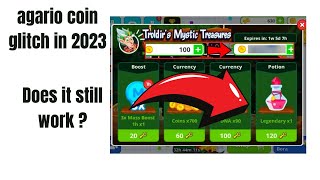 AGARIO COIN GLITCH IN 2023  DOES IT STILL WORK   AGARIO MOBILE [upl. by Yniatirb]