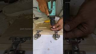 soft closing hinges fiting prosec very easy woodworking furniture hingesfiting shortvideo [upl. by Tebasile]