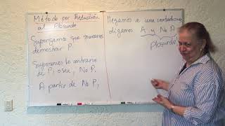 Argumentación y Conocimiento 13 Reducción al absurdo – Yolanda Torres Falcón [upl. by Yngad182]