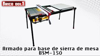 Armado de base para Sierra de Mesa 🤩  Bricotools [upl. by Aicul]