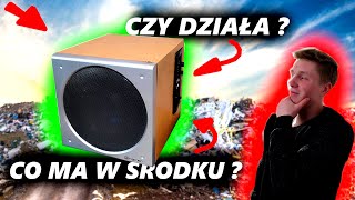 SUBWOOFER AKTYWNY ZNALEZIONY NA WYSYPISKU SMIECI   TRACER Z300 [upl. by Mokas]