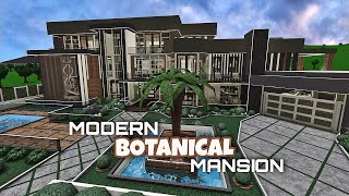 BLOXBURG MODERN BOTANICAL MANSION TOUR No Large Plot [upl. by Lebam]