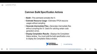 LabVIEW FPGA part 7  Compiling FPGA VI  Compile server  Working with build specifications [upl. by Holder72]