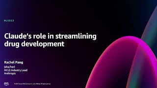 AWS reInvent 2024  Claudes role in streamlining drug development HLS213 [upl. by Judi890]