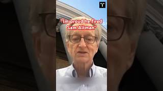 Nobel Prize winning Godfather of AI is proud his student fired Sam Altman chatgpt ai shorts [upl. by Callean]