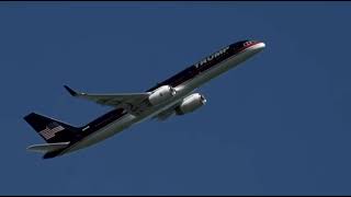 Trump’s Plane Trump Force One flies over his return to Butler rally [upl. by Thanasi]