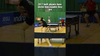 Robert Floras and Piotr Chodorski with an INSANE Table Tennis Rally 🏓🙀 [upl. by Davon]