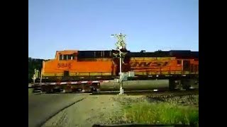 BNSF 5846 West Iron Ore Train 6122011 [upl. by Edelman]