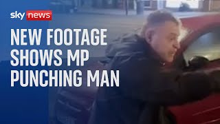 New footage shows Labour MP Mike Amesbury punching man multiple times [upl. by Parik]