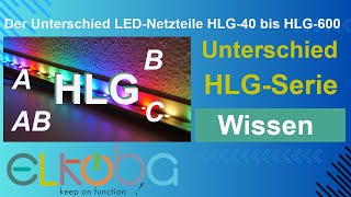 Wie unterscheide ich die LEDNetzteile der Serie MeanWell HLG40 bis HLG600 [upl. by Hanus]