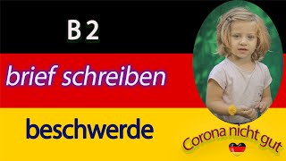 b2 brief schreiben beschwerde 3 [upl. by Krause]