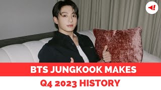 BTS Jungkook Makes History Top AlbumSelling Soloist of Q4 2023 [upl. by Renwick]