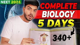 🔥DAYWISE Plan To COMPLETE Biology 5 TIMES Before NEET 2024‼️Stop Watching Videos Now🙏 [upl. by Teahan]