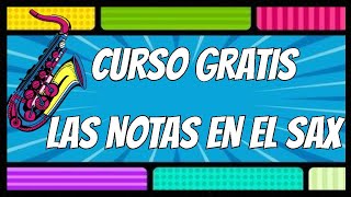 LAS NOTAS EN EL 🎷 SAXOFON ALTO Y TENOR curso completo [upl. by Nickolas]