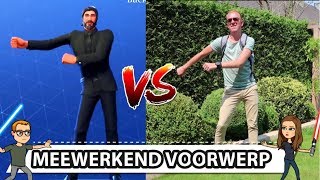 42 FORTNITE DANCE REAL LIFE  meewerkend voorwerp uitleg [upl. by Neelsaj]