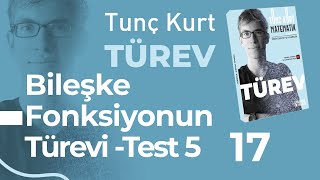 Türev 17  Bileşke Fonksiyonun Türevi  Test  5  Sayfa 24 [upl. by Hsital]