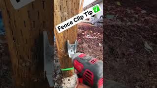 Wood 🪵 Fence Quick Clip Tip fence protips builder [upl. by Eiclud389]