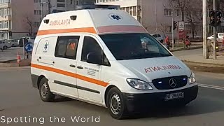 B1B2 Ambulanță SAJ MercedesBenz Vito mergând spre un caz  Retur spre spital [upl. by Rangel236]