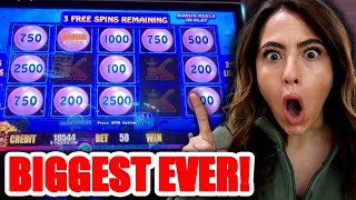 OMG BIGGEST JACKPOT HANDPAY EVER on Lightning Link [upl. by Lekar]