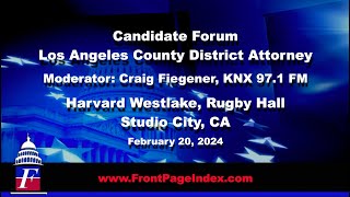 Harvard Westlake Debate for LA County DA January 20 2024 [upl. by Ennovoj]