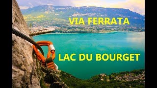 VIA FERRATA FACILE  Roc du Cornillon Vue imprenable Lac du Bourget [upl. by Toy]