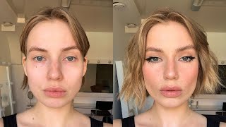 Egirl Makeup Tutorial  How to Make Fake Freckles shorts [upl. by Elleinnod]