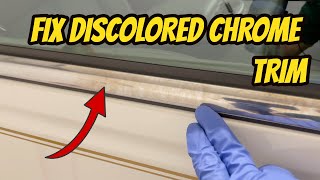 How To Clean Discolored Chrome Trim On Your Car [upl. by Stanford]