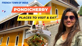 Pondicherry Tourist Places  Places to visit in Pondicherry amp Best Cafés I Guide By Heena Bhatia [upl. by Nelyt]