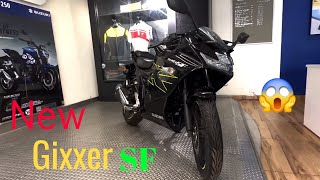 New Suzuki Gixxer SF 2024 😱 Suzuki Gixxer SF 150 2024  Black Colour  Fi Abs Bs6  Bike Look [upl. by Aveer]