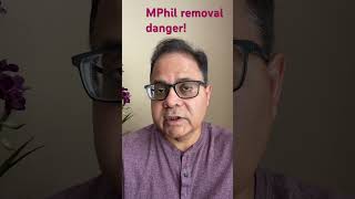 Dangers of MPhil removal in India phdinindia mphil phdincentraluniversity [upl. by Woo]