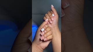 SHEIN press on Nail Tutorial🌸 nails vlog pressonnails diy capcut tutorial [upl. by Ransom507]