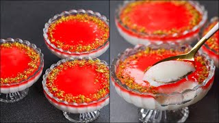 Mahalabia Recipe  Malabi Pudiing  Arabic Dessert  Muhallebi Recipe  Milk Pudding Recipe  NOven [upl. by Guilbert893]