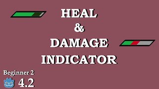 Health Bar with indicator  Advance Health Bar  Learn Godot 4 UI  no talking [upl. by Adok]