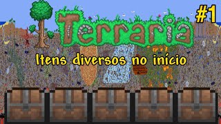 Essa seed você encontra muitos itens no início  Terraria [upl. by Temp]