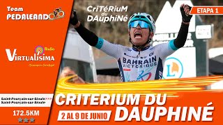 EN VIVO Etapa 1 Critérium du Dauphiné 2024  ROGLIC  AYUSO  JORGENSON  BUITRAGO  SOSA Dauphiné [upl. by Fablan]