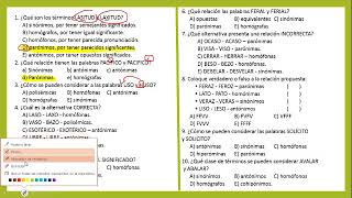 28 Repaso Homonimia y Paronimia 5° Razonamiento verbal [upl. by Weinreb]