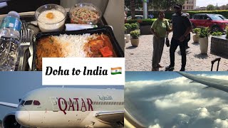 Qatar airways economy class experience ॥ Qatar To India  Doha to Delhi [upl. by Peyter]