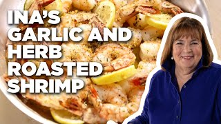 How to Make Inas Garlic and Herb Roasted Shrimp  Barefoot Contessa Cook Like a Pro  Food Network [upl. by Wu]