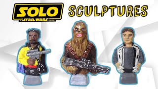 Sculpting Han Solo Chewbacca and Lando with air dry clay [upl. by Tati]