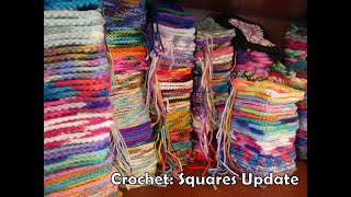 Crochet Making Squares Update [upl. by Nivak]