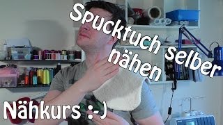 SPUCKTUCH SELBER NÄHEN  DIY  Anleitung für Anfänger  Tutorial [upl. by Kamaria445]