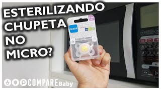 Como ESTERILIZAR Chupeta MAM no MICROONDAS [upl. by Nehttam]