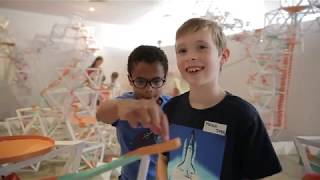 This Dubai Childrens Museum have built Probably The Largest Paper Marble Run in the World [upl. by Ehtyde]