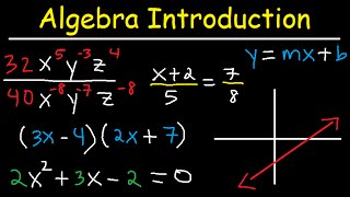 Algebra Introduction  Basic Overview  Online Crash Course Review Video Tutorial Lessons [upl. by Berlyn601]