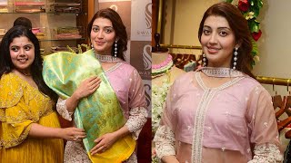 Actress Pranitha Subhash Launch Swayam Designer Studio First Flagship Store  Khajaguda  Airanews [upl. by Nwahser]