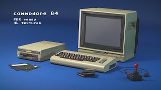 Commodore 64 Bundle  3D Objects  PBR Ready  Unity3d amp Unreal [upl. by Niwrad229]