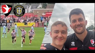 Cheltenham Town vs Harrogate Town  BRADBURY MASTERCLASS 92nd minute winner LIMBS  Matchday vlog [upl. by Ducan]